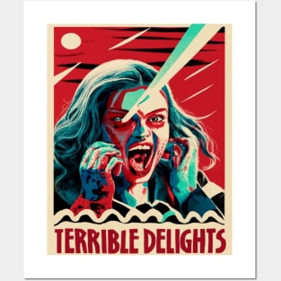 Terrible Delights Laser Freak Out Posters and Art